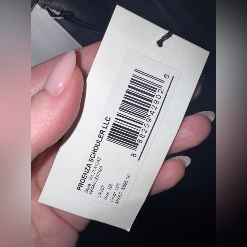 PROENZA SCHOULER Black faux leather coat - Picture 7 of 7